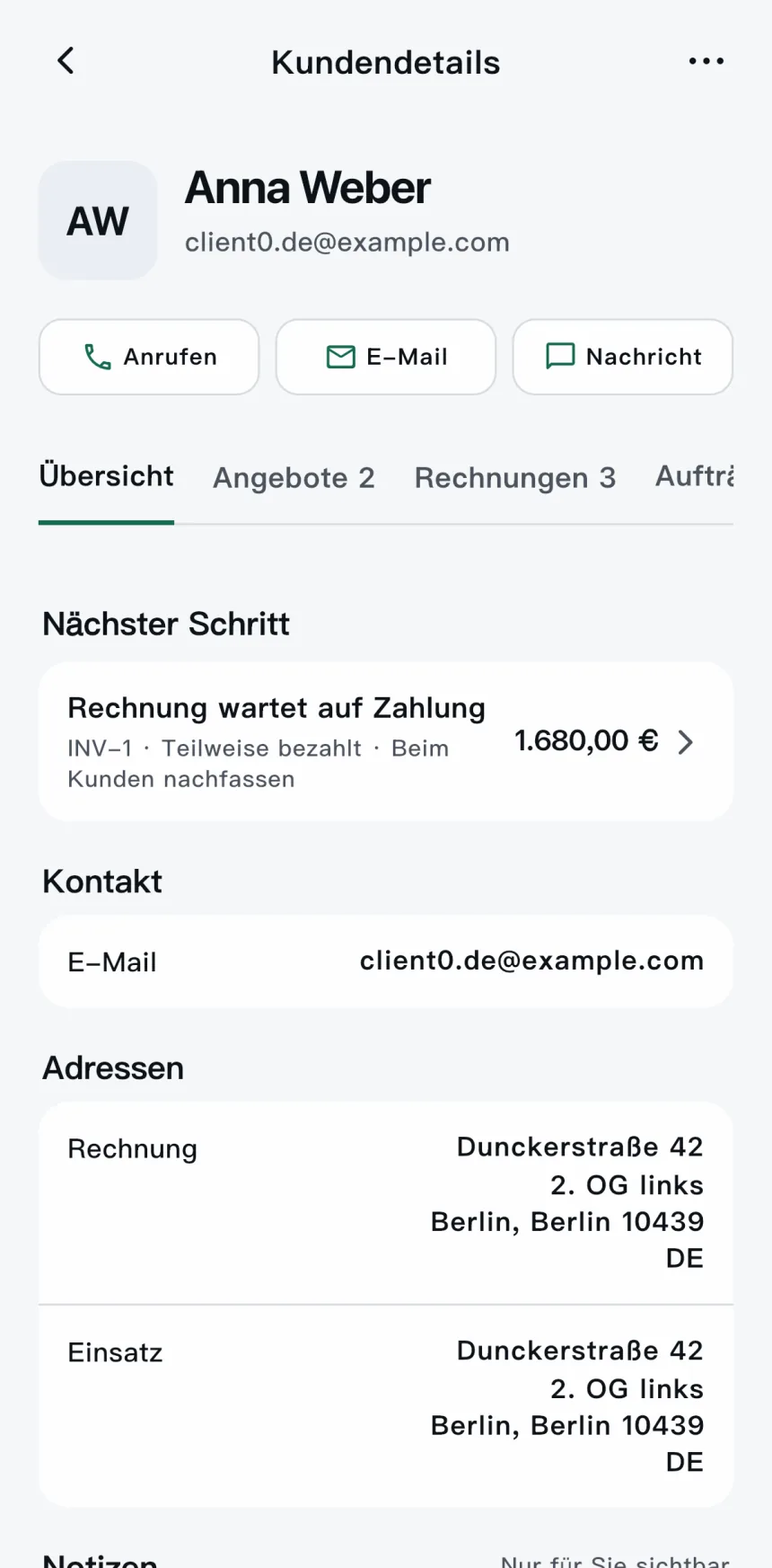 Scope — Alle Kundendaten griffbereit.