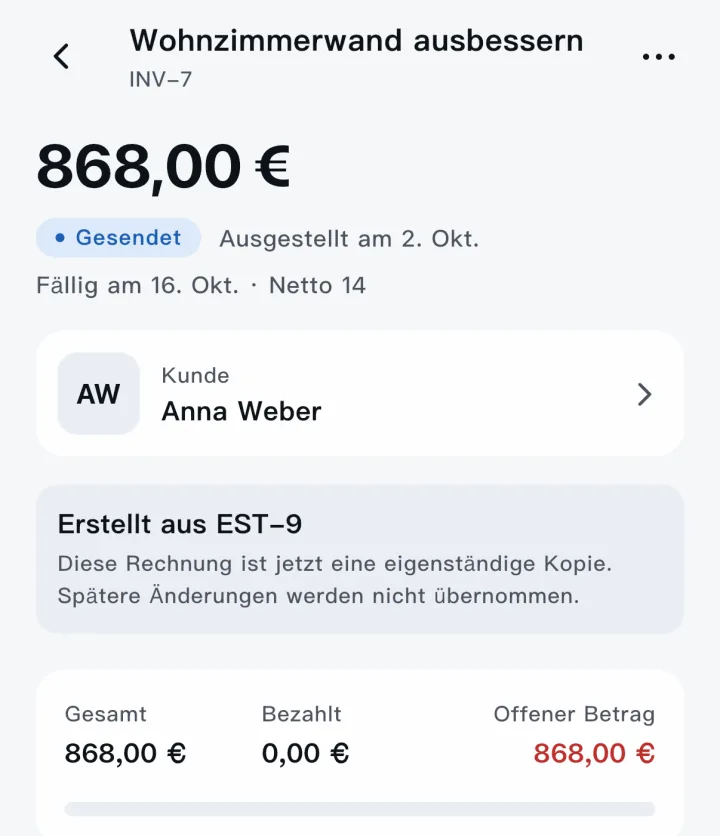Scope — Rechnung