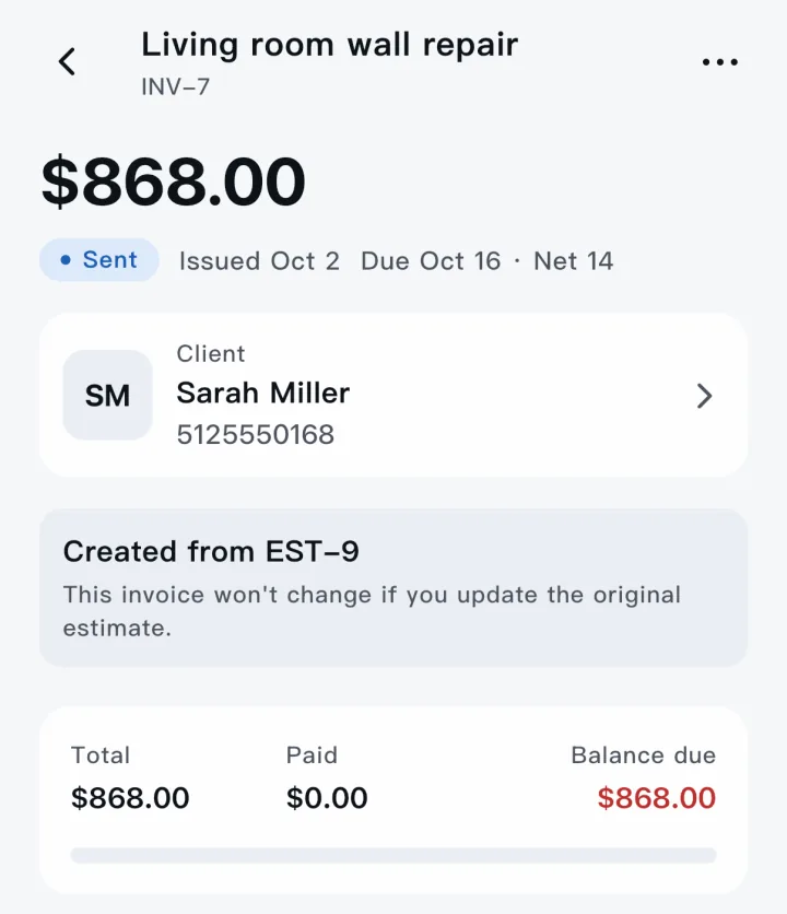 Scope — Invoice