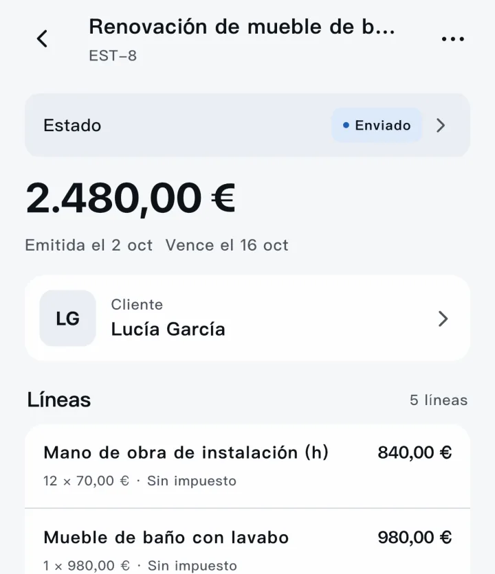 Scope — Cotización