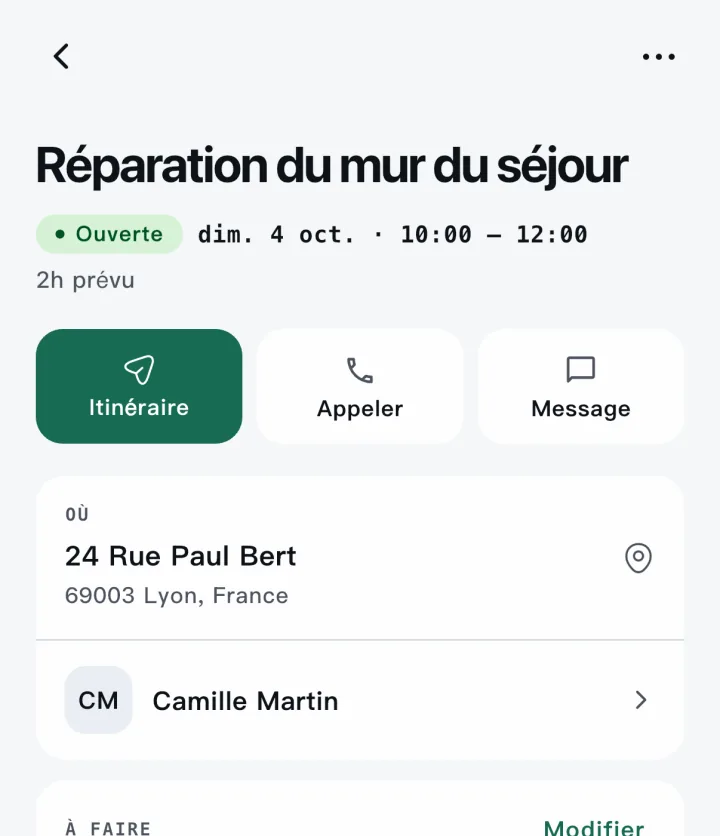 Scope — Chantier