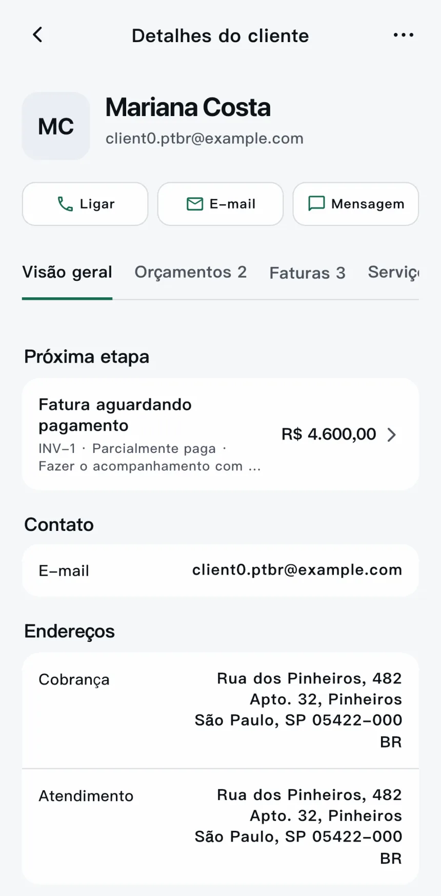 Scope — Seus clientes sempre à mão.
